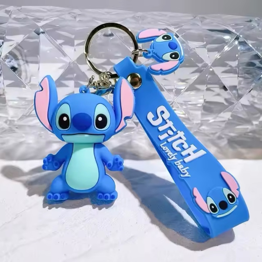 Stitch Blue Keychain Bag charm